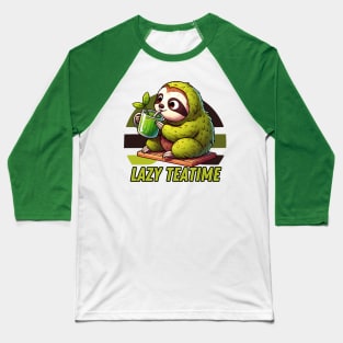 Matcha sloth Baseball T-Shirt